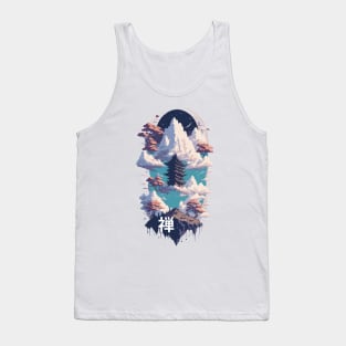 Harmonious Zen: Japanese-Inspired Artwork Tank Top